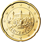 Slovensko, mince 20 centů