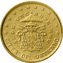 Vatikán, mince 10 centů