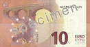 Bankovka 10 € série Europa (zadní strana)
