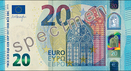 Bankovka 20 € série Europa (přední strana)