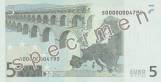 Bankovka 5 € (zadní strana)