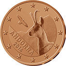 Andorra, mince 5 centů