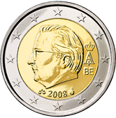 Belgie, mince 2 euro