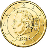 Belgie, mince 50 centů