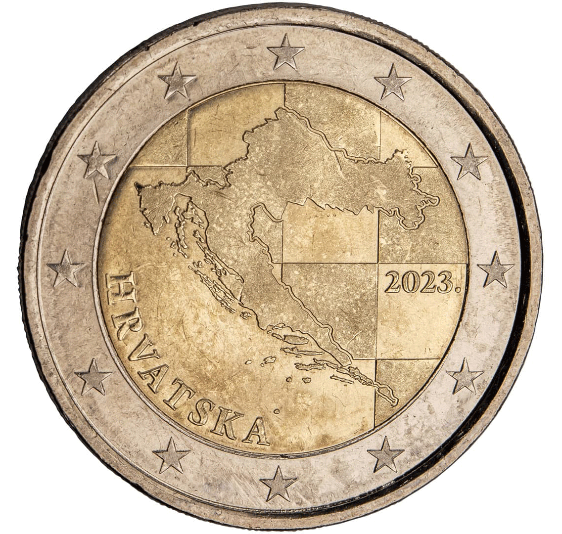 Chorvatsko, mince 2 euro