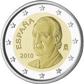 Španělsko, mince 2 euro