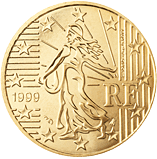Francie, mince 50 centů