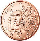 Francie, mince 5 centů
