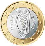 Irsko, mince 1 euro