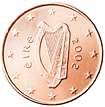 Irsko, mince 1 cent