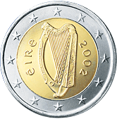 Irsko, mince 2 euro
