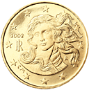 Itálie, mince 10 centů