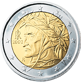 Itálie, mince 2 euro