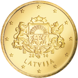 Lotyšsko, mince 50 centů