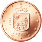 Lotyšsko, mince 5 centů