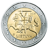 Litva, mince 2 euro