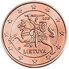 Litva, mince 5 centů