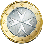 Malta, mince 1 euro