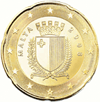 Malta, mince 20 centů