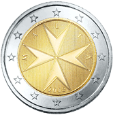 Malta, mince 2 euro