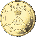Monako, mince 10 centů