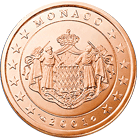 Monako, mince 5 centů
