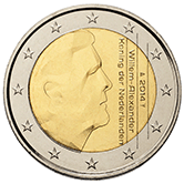 Nizozemsko, mince 2 euro