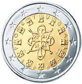 Portugalsko, mince 2 euro