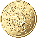 Portugalsko, mince 50 centů