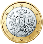 San Marino, mince 1 euro