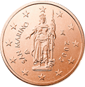 San Marino, mince 2 centy