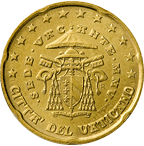 Vatikán, mince 20 centů