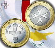 Obrázek: Kyperská a maltská strana euromincí